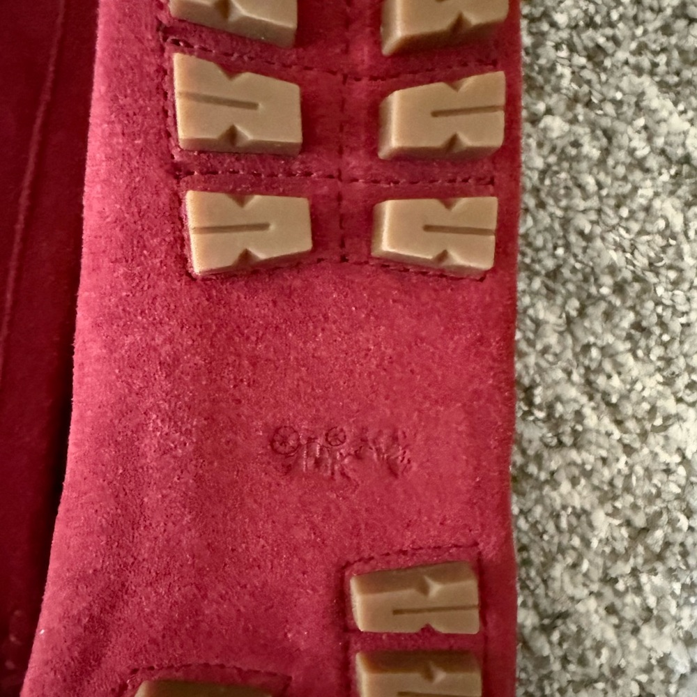 Coach Red Suede Moccasin Loafers women’s size 7 - Picture 6 of 9